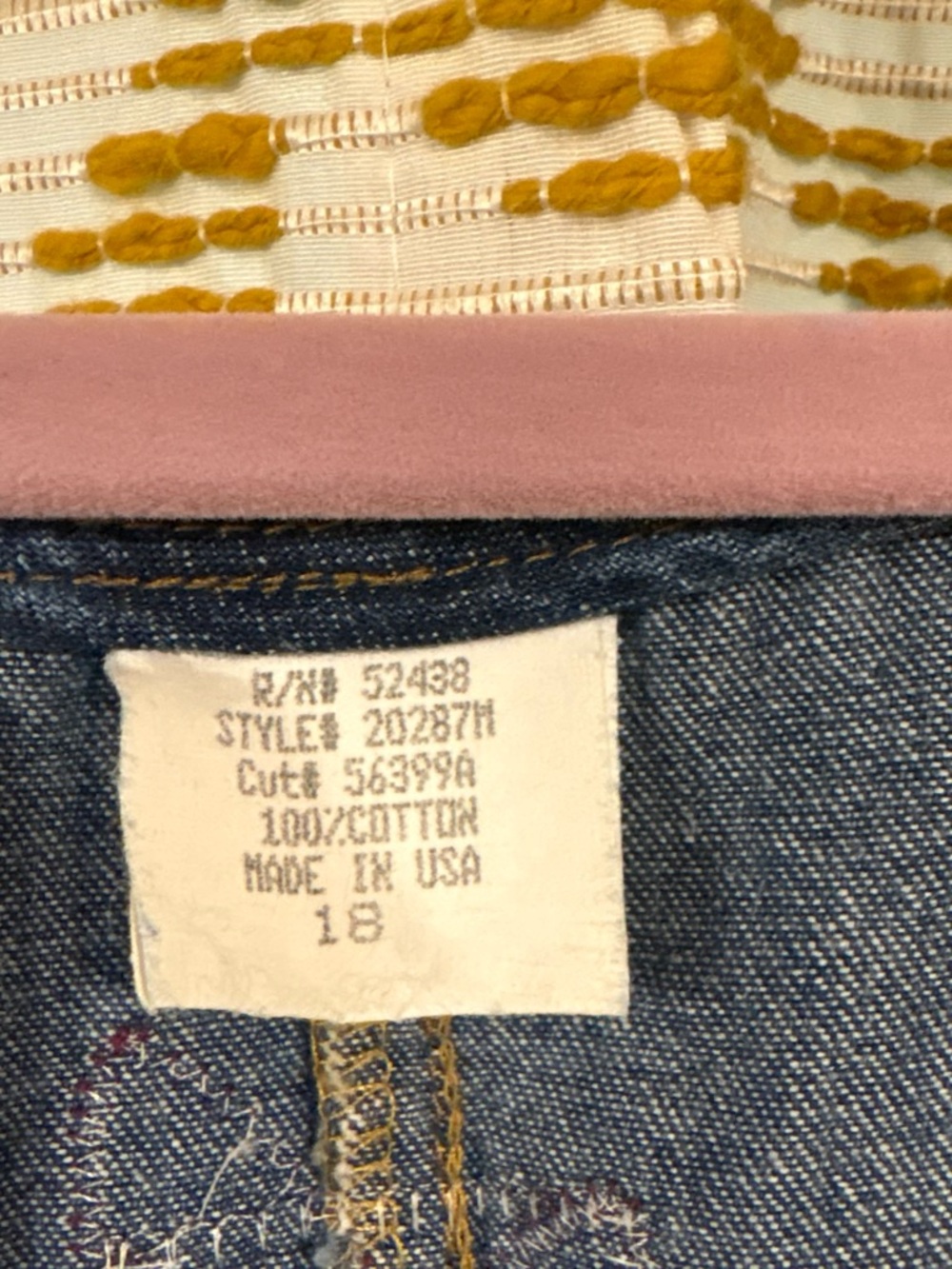 100% Cotton Denim appliqué Dress - Picture 2 of 2